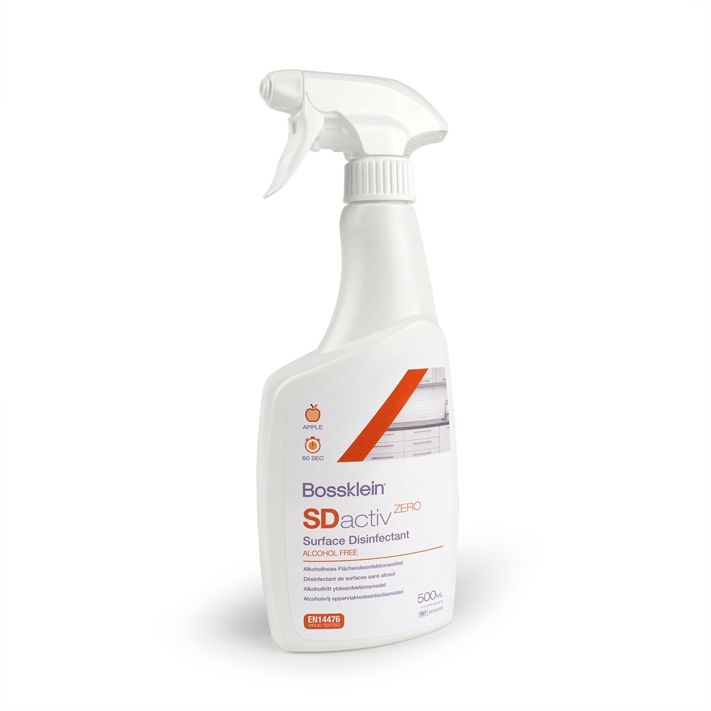 SDactiv ZERO Désinfectant de surface sans alcool 500ml Pomme à gâchette