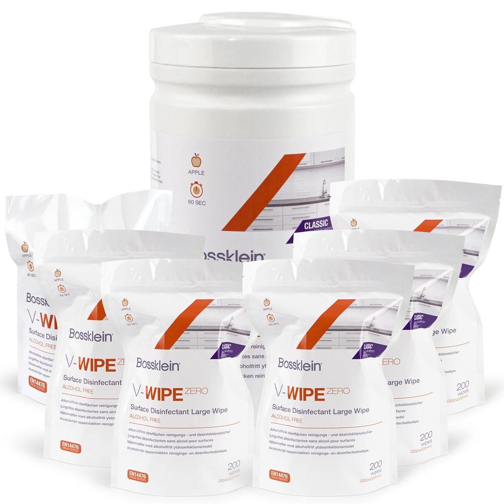 V-WIPE ZERO Large Classic Wipes Kit (6x Refill + 1x Tub)