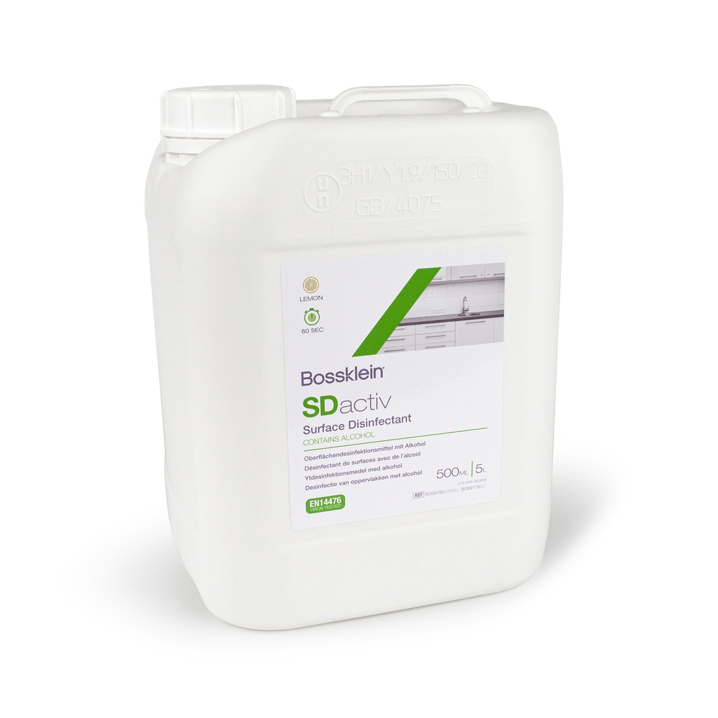 SDactiv ZERO Désinfectant de surface sans alcool Recharge de 5 litres Pomme