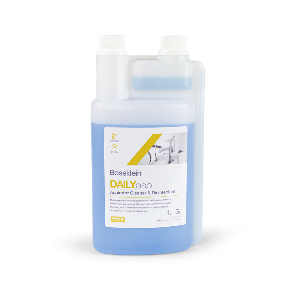 DAILYasp Aspiration nettoyant et désinfection 1 Litre Bouteille de dosage