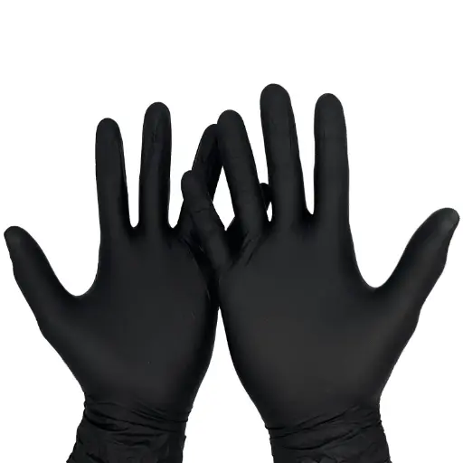 Gants nitrile Noir ALDENA non poudrés (100 pcs)