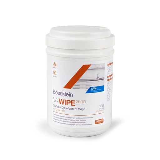 [BOS3000] V-WIPE ZERO Tubes de 160 lingettes Ultra Premium sans alcool Pomme